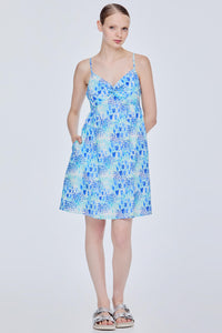 Printed Peplum Dress