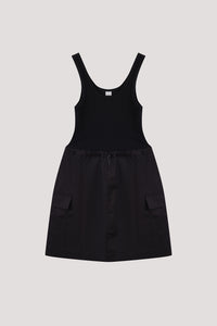 Two Tone Drawstring Mini Dress