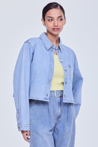 Classic Denim Crop Shirt