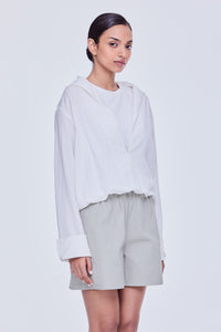 Contrast Collared Tee Shirt