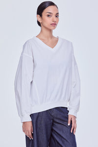 Panelled Dropped Shoulder Blouse