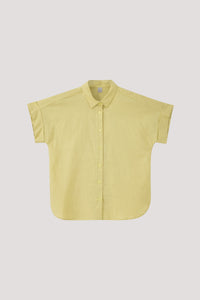Short Sleeve Button-Down Blouse
