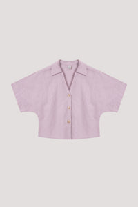 Relaxed Magyar Blouse - PALE LILAC