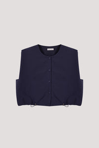 Boxy Drawstring Waist Top