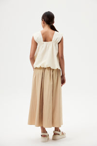 Sleeveless Bubblehem Top