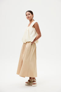 Sleeveless Bubblehem Top
