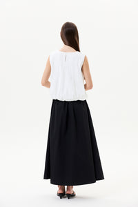 Sleeveless Pleated Top