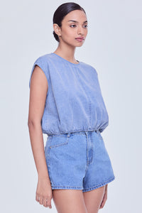 Classic Denim Magyar Blouse