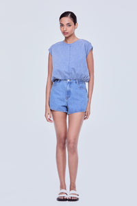 Classic Denim Magyar Blouse