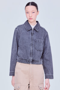 Zipped Denim Jacket