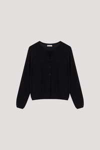 Buttoned Long-Sleeves Knit Cardigan
