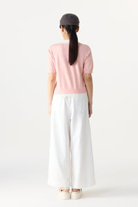 Contrast Knit Vest Top