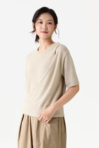 Draped Knit Top