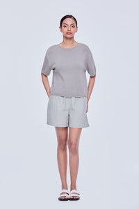 Textured Relaxed Knit Blouse