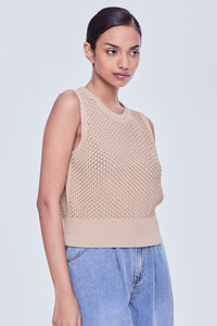 Textured Scallop Knit Top