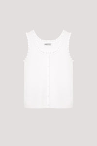 Ruffled Trim Knit Top