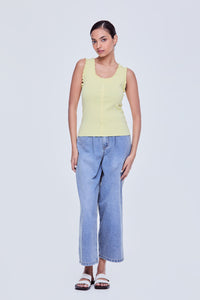 Ruffled Trim Knit Top