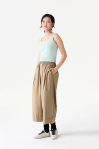 Pleated Wide-Leg Trousers