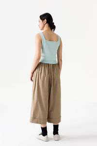 Pleated Wide-Leg Trousers