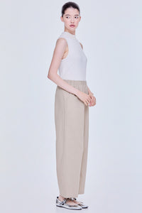 Basic Elasticated Straight Pants