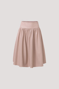 Leather Gathered Skirt