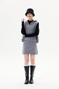 Stretch Knit Mini Skirt