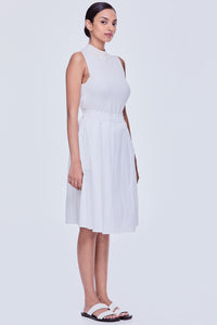 Contrast Band A-Line Skirt