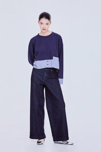 Contrast Pullover