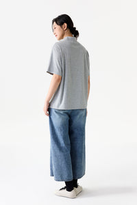 Relaxed High Neck Top