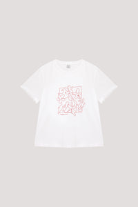 Abstract Floral Graphic Tee