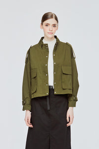 High Collar Utility Jacket