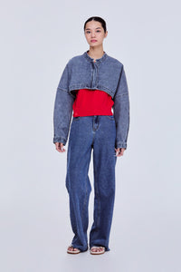 Ultra Cropped Denim Jacket
