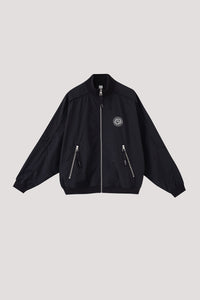 Holographic Logo Bomber Jacket