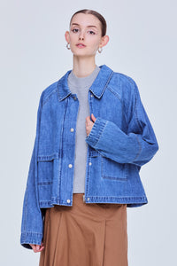 Raglan Denim Outer Shirt