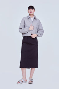 High-Neck Scrunched Jacket