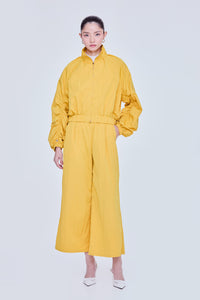 High-Neck Scrunched Jacket