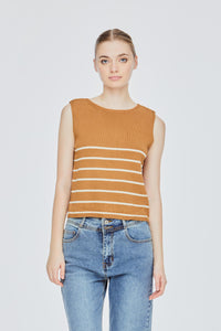 Contrast Stripes Tank Top