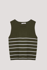 Contrast Stripes Tank Top