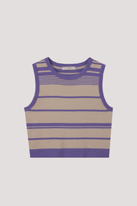 Stripes Knit Tank Top