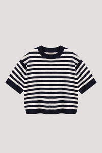 Relaxed Stripes Knit Top