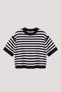 Relaxed Stripes Knit Top