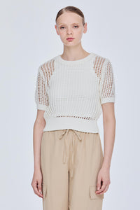 Crochet Knit Top
