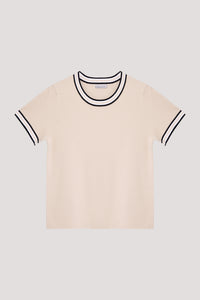 Contrast Rib Top