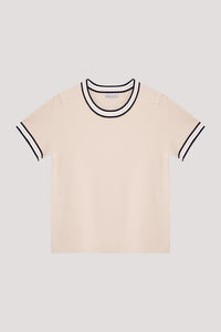 Contrast Rib Top