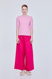 Folded Cuff Knit Top