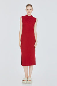 High Neck Knitted Bodycon