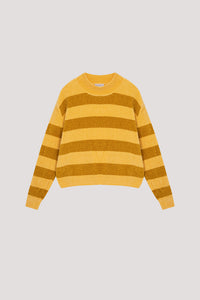 Long Sleeve Stripes Knitted Top