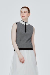 Knitted Zipped Vest