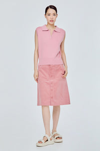 Collared V-Neck Vest