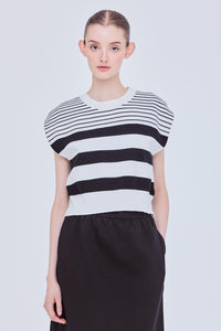 Knitted Stripes Vest